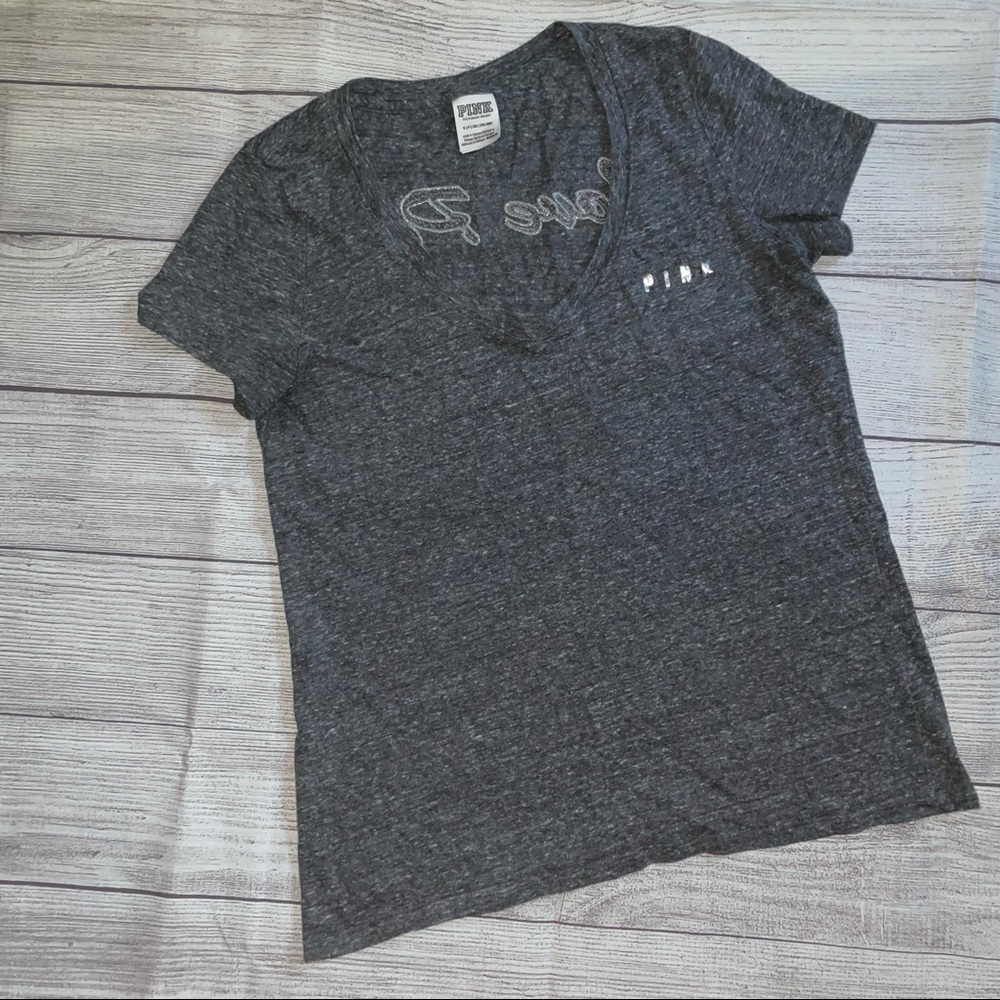 Victoria’s Secret Pink Bling Short Sleeve Top